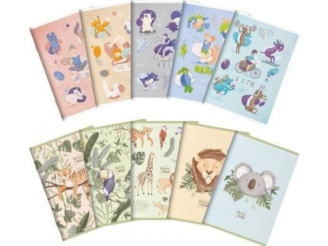 TOP-2000 Notebook A5/32K Free & Wild line (10 items)