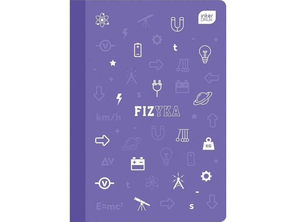 Interdruk Notebook A5/60K, grid PP Fizyka (10 items)