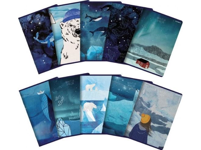 TOP-2000 Notebook A5/60K Winter Sailor line (10 items)