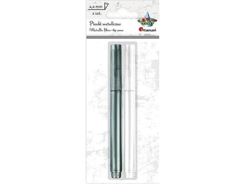 Titanum White + silver metallic marker