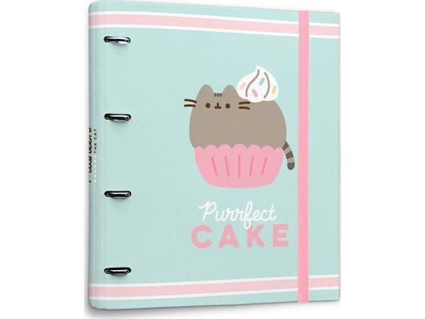 Pusheen Budget 4 rengaskansiota 26x32cm vaaleanvihreä (67371-uniw)