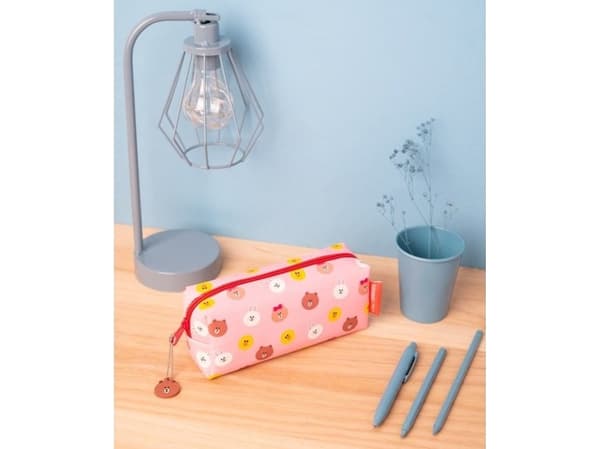 Line Friends LINE FRIENDS pencil case - Cosmetic bag with the image of a teddy bear, universal
