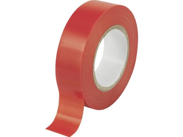 TRU COMPONENTS TC-9559248 Isoleringsbånd Rød (L x B) 20 m x 19 mm 1 stk 1 stk
