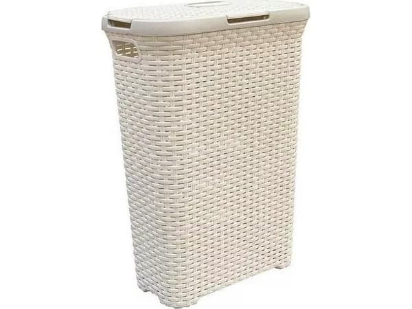 Curver NATURAL STYLE pyykkikori 40L Kermanvärinen