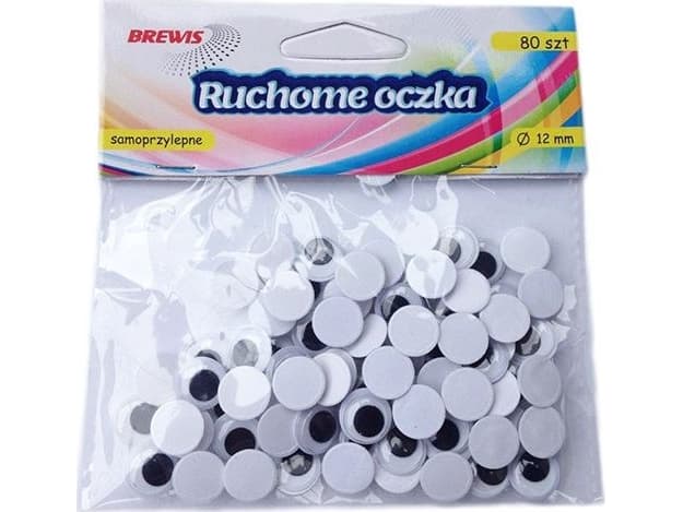 BREWIS Movable eyelets RO8 self-adhesive 80pcs 12mm Brewis