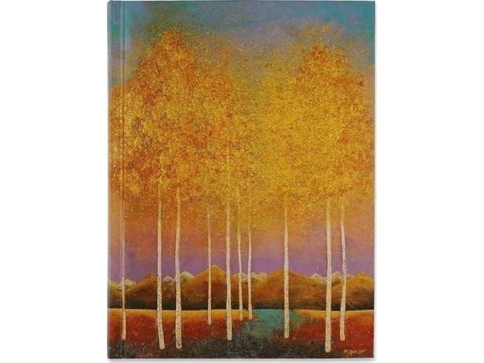 Peter Pauper Press Notebook sewn Lunar Aspen