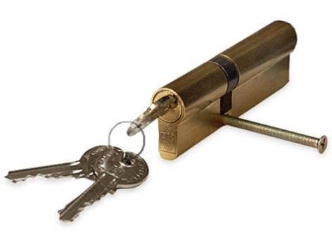 Haushalt Cylinder Lock 80Mm 30X50 Brass 5 Keys