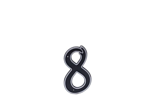 Haushalt Blastic House Number 8 150Mm Black