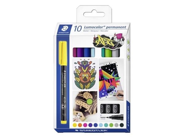 Staedtler Lumocolor permanent penn 318, Gul, 1 stk