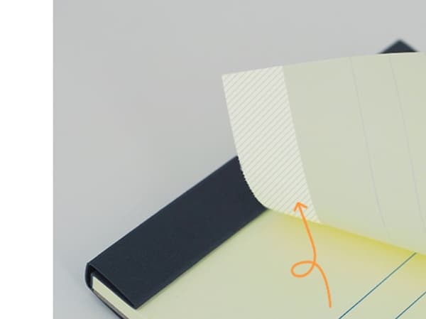 Notes Stick'N memo gul m/linier m/selvkl. ark 190x114mm 50ark/blok