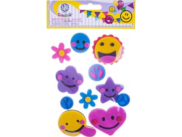 Astra Dekorativa klistermärken glada smileys, 11st 335122018 ASTRA