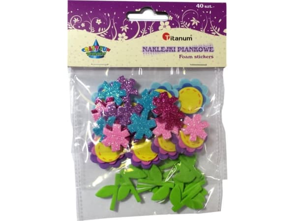 Titanum Foam tarrat kukat mix 40kpl