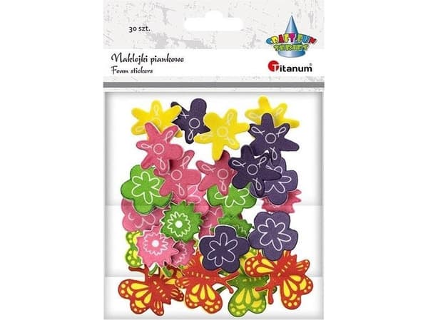 Titanum Stickers foam flowers and butterflies 30 pcs