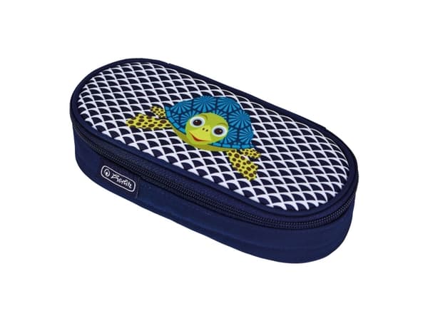 Herlitz 50038435, Mjukt pennfack, Polyester, Blå, Bild, Dragkedja, Barn