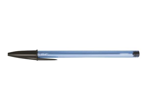 BIC Cristal SOFT - Kulspetspenna - svart - 1.2 mm - medel (paket om 50)