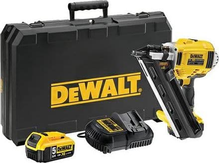 DeWALT DCN692P2-QW - Spikpistol - 2 hastigheter - 105 joule - 2 batterier - 18 V