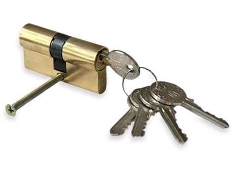 Haushalt Cylinder Lock 90Mm 45X45 Brass 5 Keys