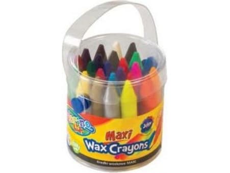 Candle crayons maxi in a bucket 24 colors.