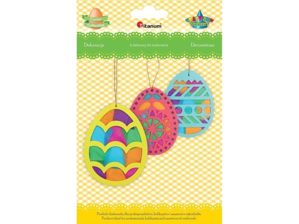 Titanum Set of self-adhesive Easter eggs to be assembled 6 pcs
