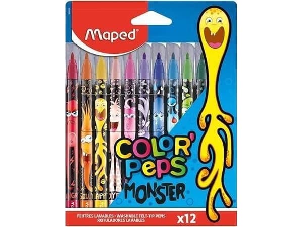 Maped Flamastry Colorpeps Monster 12 kolorów