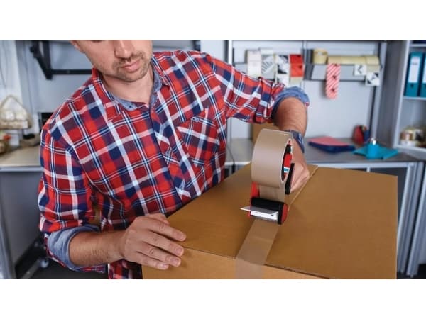 tesa Tape-rulle 57108-00-01 Brun Rulle Bredde (max.): 50 mm Med klingebeskyttelse