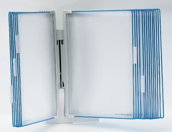 Tarifold WALL-MOUNTED PRESENTATION SYSTEM A4 +10 PRESENTATION PANELS BLUE (714301 TR)