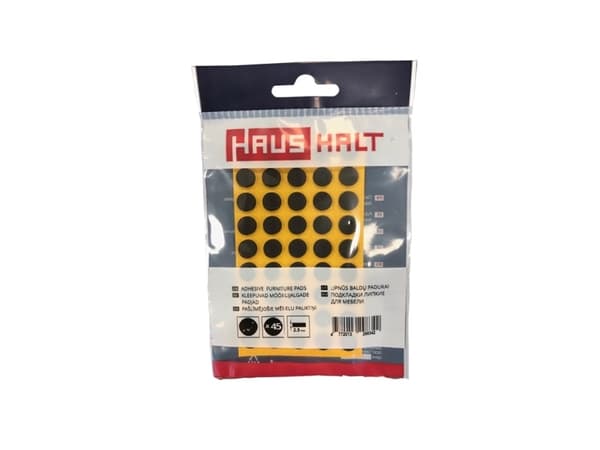 Hushållskläppkuddar 2.5Mm svart D 9Mm 45