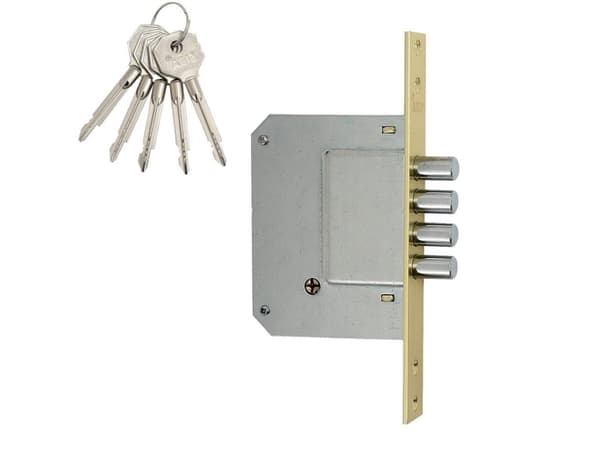 Siba Mortise Lock 10189/4Mf 5 Keys Bp