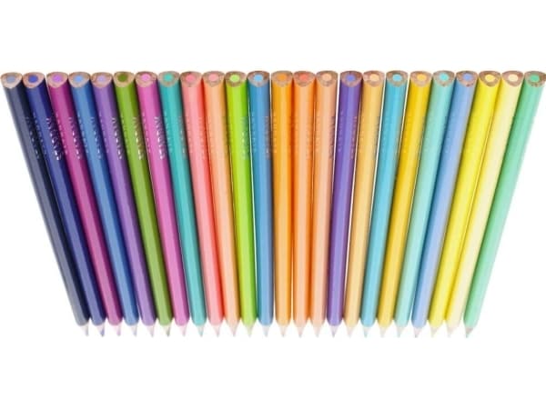 Starpak PENCILS OLO 24KOL/180 TROJ PASTEL STK 12/144