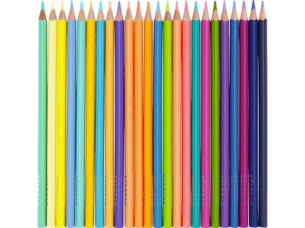 Starpak PENCILS OLO 24KOL/180 TROJ PASTEL STK 12/144