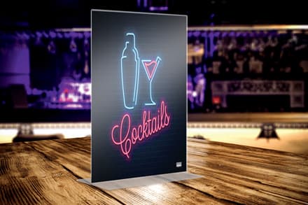 Sign Nobo Premium Plus akryyli T-teline A4