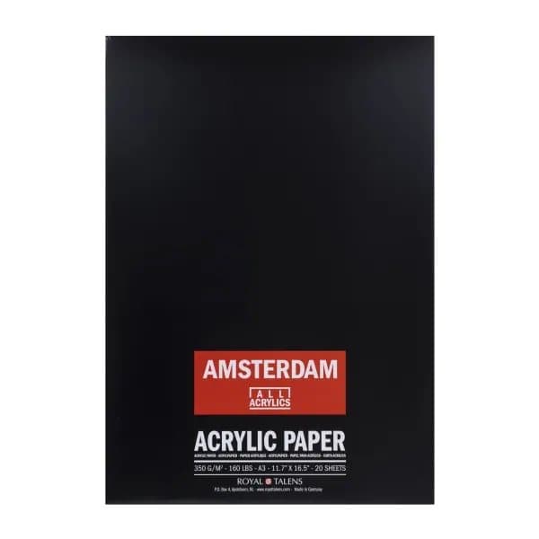 Amsterdam Acrylic paper pad | 42 x 29.7 cm (A3), 350 g, 20 sheets