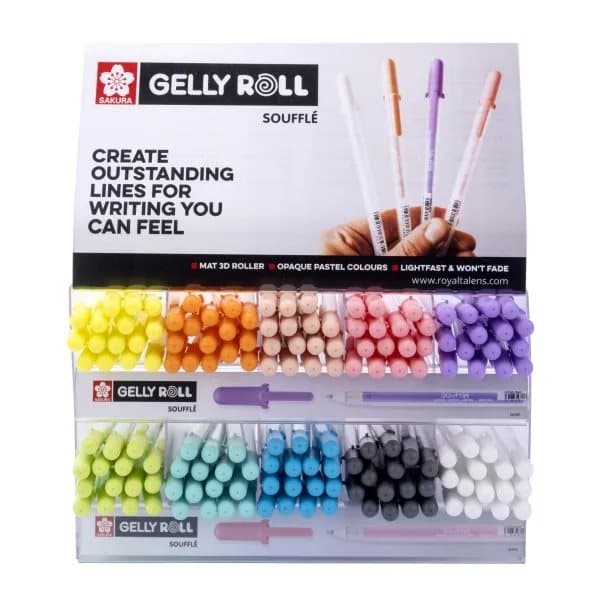 Sakura Gelly Roll Soufflé Deco-Roller display | 150 pieces