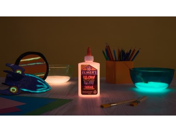 Elmers ELMER'S Glow in the Dark håndverkslim rosa 147 ml vaskbart håndverkslim