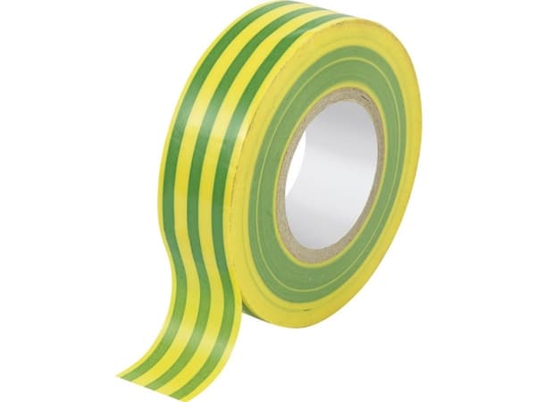 TRU COMPONENTS TC-10089956 Kabeltape Grøn, Gul (L x B) 20 m x 19 mm 1 stk