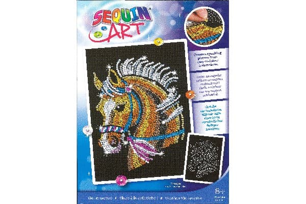 Sequin Art Horse 25x34cm