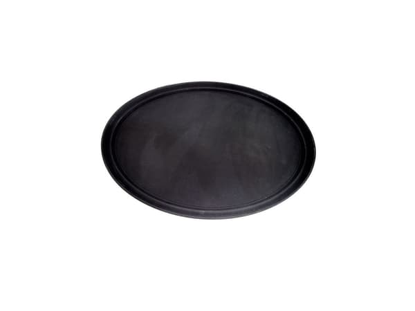 Tjenerbakke Ø40.5 cm med Antislip Polyester Sort,stk