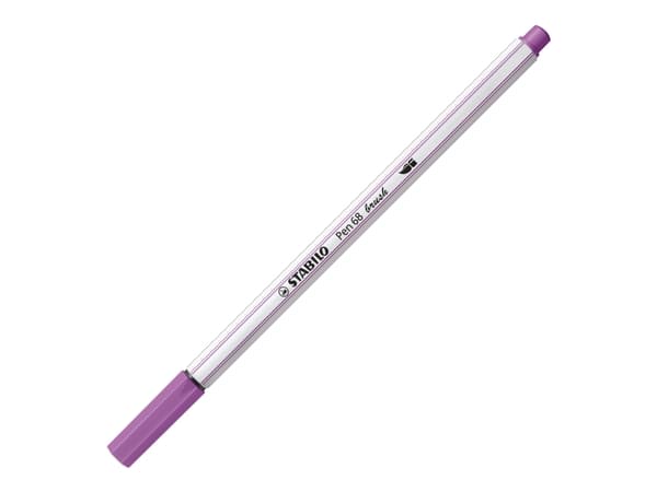 STABILO Pen 68 brush ARTY, 30 färger, Blandade färger, Penspets, Fiber, Blandade färger, Hexagonal