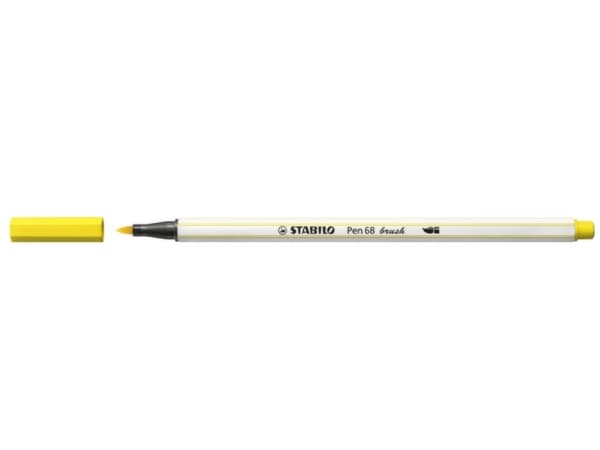 STABILO Pen 68 brush ARTY, 30 färger, Blandade färger, Penspets, Fiber, Blandade färger, Hexagonal