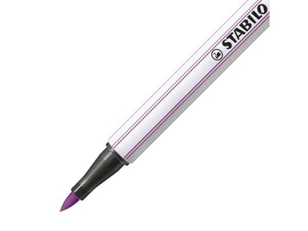 STABILO Pen 68 brush ARTY, 30 färger, Blandade färger, Penspets, Fiber, Blandade färger, Hexagonal