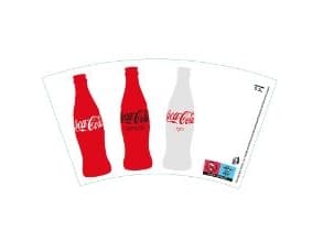 Pappersmugg 30 cl Coca Cola Ø80x120 mm Kall dryckesmugg,100 st/ps - (100 st.)