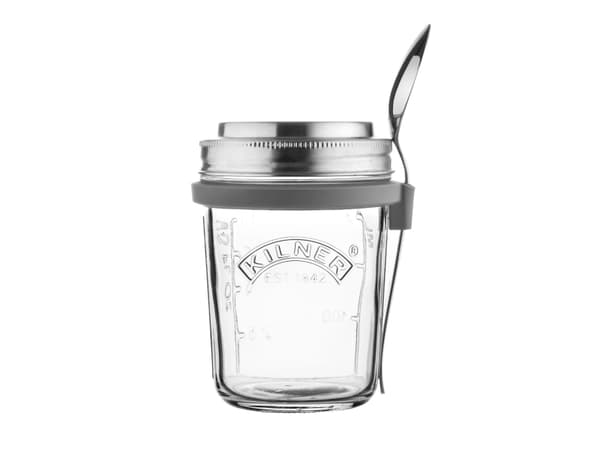 Kilner frokostkrukke + skje 0025.899