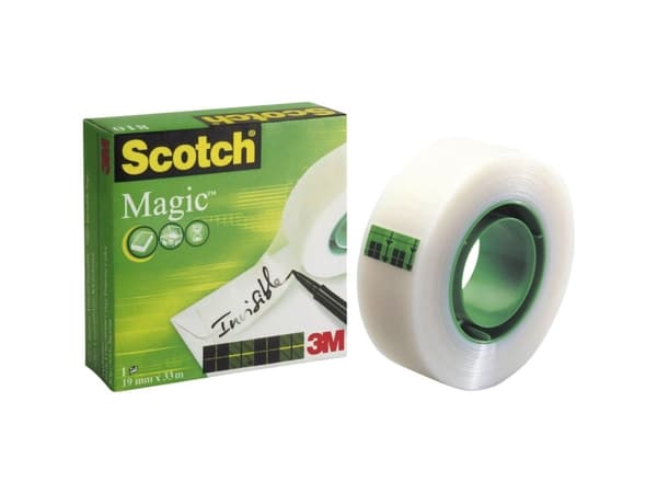 3M Scotch Magic 810 liimakalvo, näkymätön, 19 mm x 10 m ytimen halkaisija: 25 mm (M8101910)