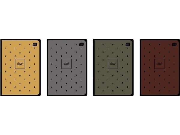 Interdruk Notebook A5/80K checkered Soft Touch Chess (10 pcs)