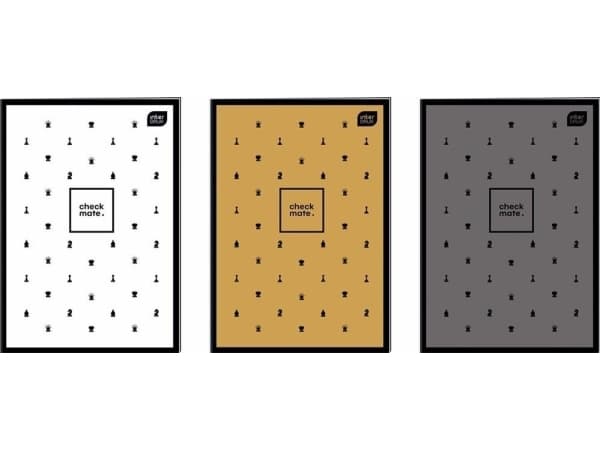 Interdruk Notebook A4/60K checkered Soft touch chess (5 pcs)