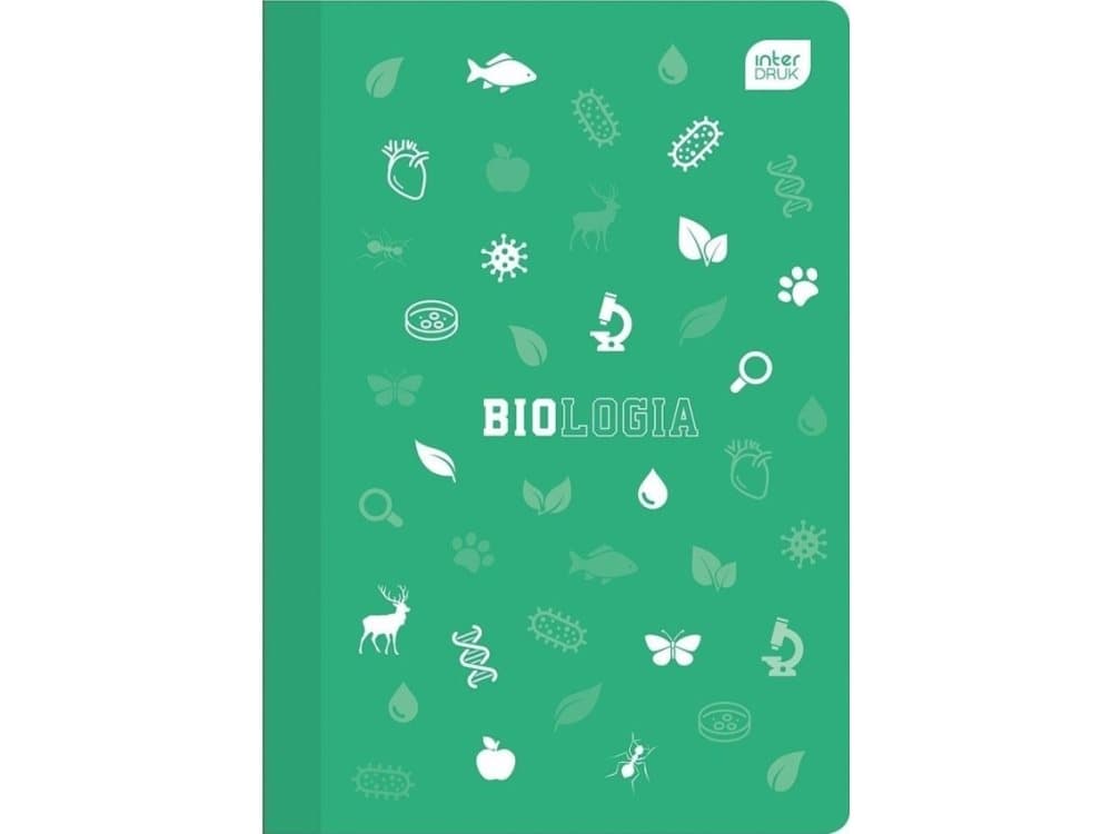 Interdruk Notebook A5/60K, PP Biology grid (10 items)