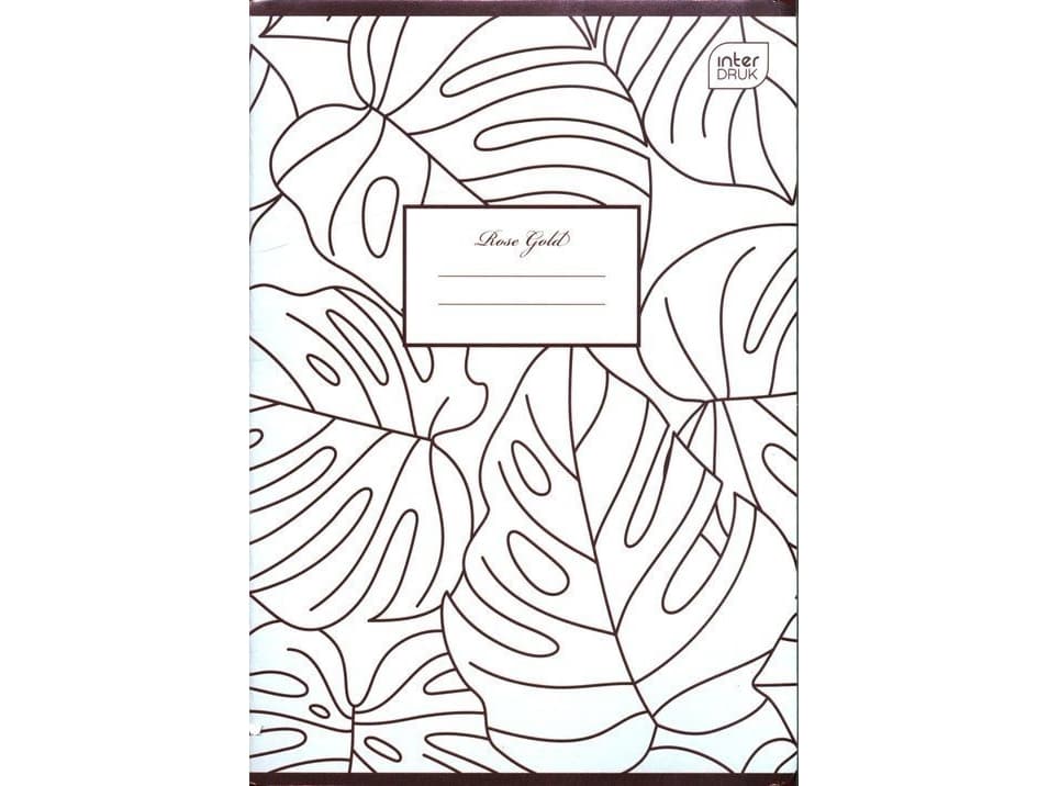Interdruk Notebook A5/60K checkered Metallic Rose Gold (10 pcs)