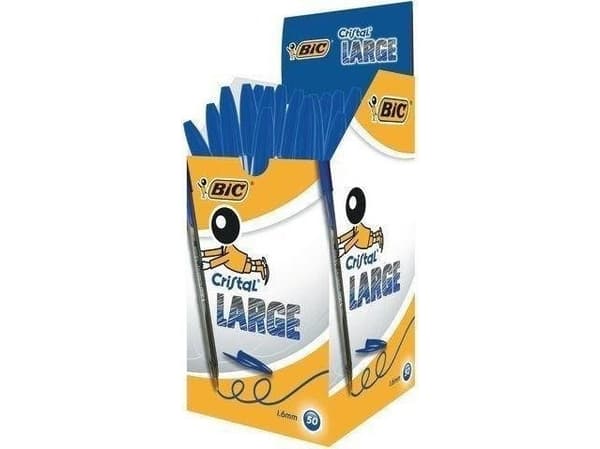 Bic Kulspetspenna Cristal Large blå BIC (50 st)