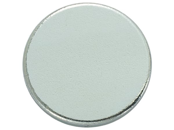 TRU COMPONENTS N35-3502 1564100 Magnet-pad N35-3502 Sølv (Ø) 15 mm 1 stk