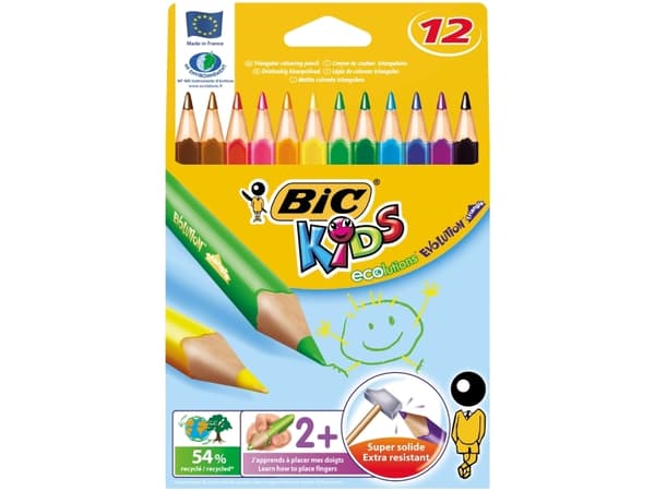 BIC KiDS ecolutions EVOLUTION - Fargeblyant (en pakke 12)